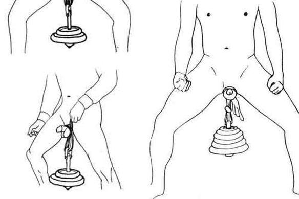 Hanging weight for penis enlargement
