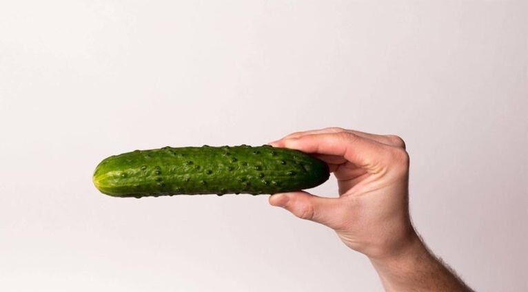 Cucumber symbolizes a penis enlarged by lemonade